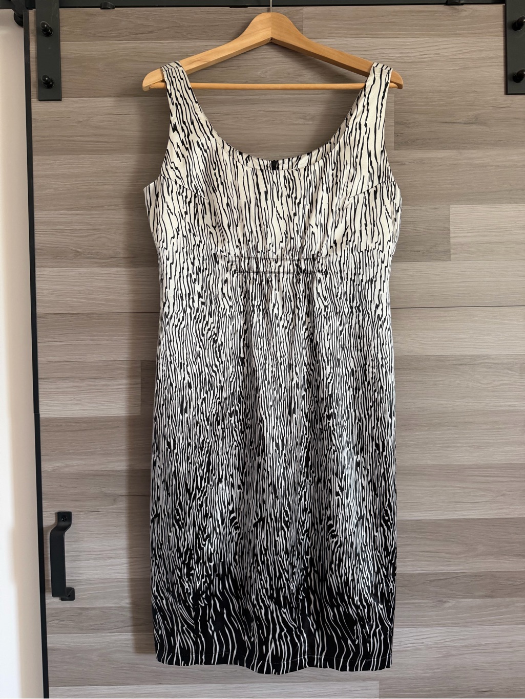 Danier Sleeveless Zebra Print Sheath Dress Size 10